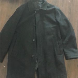 Gap Black Wool Blend Pea Coat XL